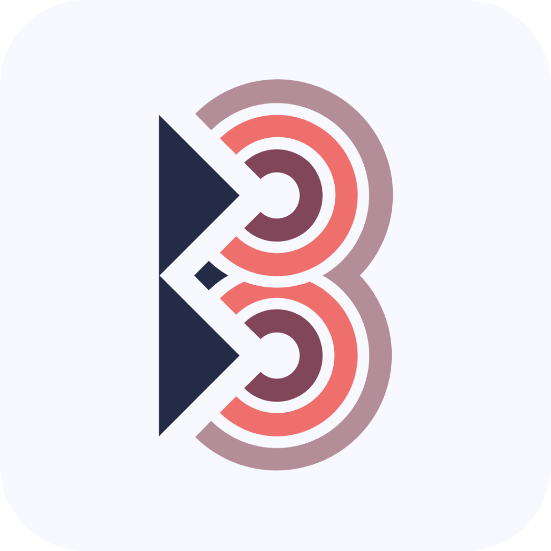 Bluster logo with brand colors.
