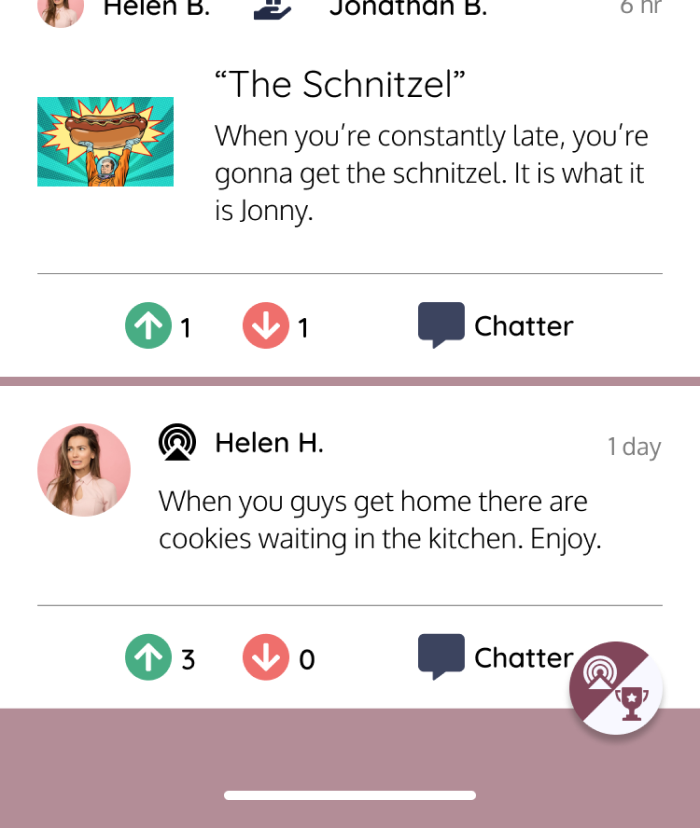 Initial screen design for the all groups screen.